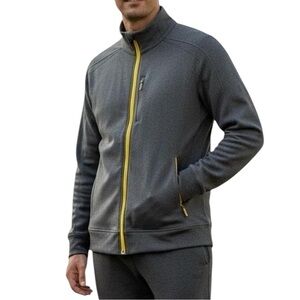 Lululemon Sojourn Charcoal Techwear Full Zip Track Jacket Travel Commuter Men XL